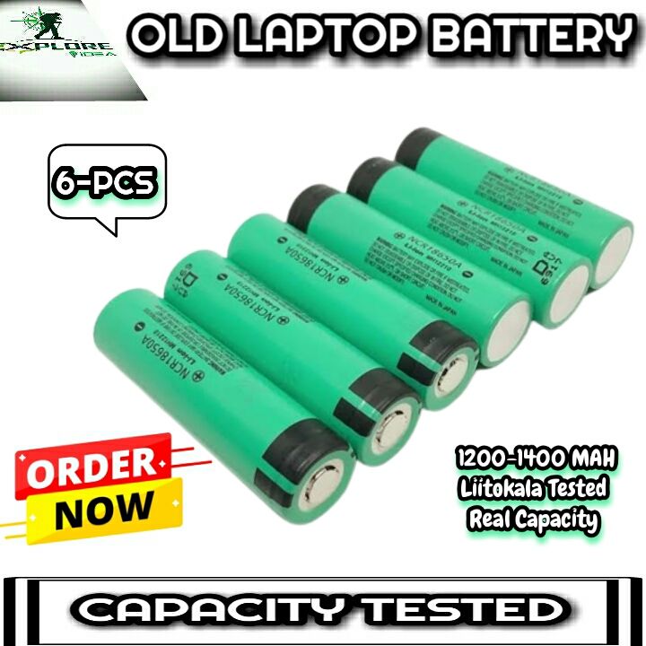 Laptop Battery Cell -6-Pcs (1200-1400Mah)