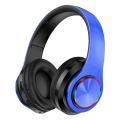 Wireless Bluetooth Headphones B39 Colored LED Lights Gaming Over-Ear Headset Stereo Headphone with mp3 Player Foldable Earphone. 