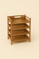 RFL Shoe Rack Modern 4 Step Sandal Wood 933725. 