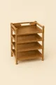 RFL Shoe Rack Modern 4 Step Sandal Wood 933725.