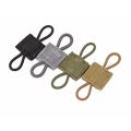 4PCS/Set Tactical MOLLE Elastic Ribbon Buckle Binding Retainer for PTT Antenna Stick Pipe Rope Webbing Buckle Holder Clip. 