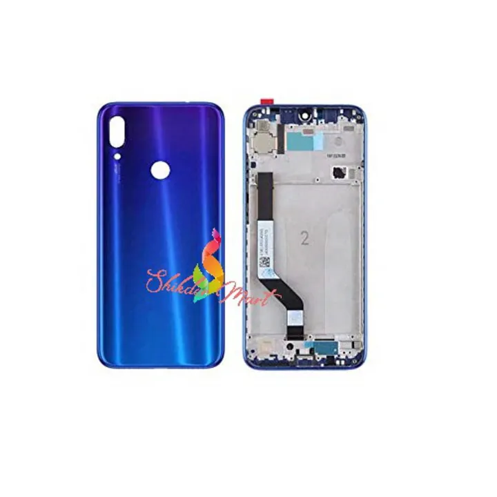 Mi Redmi Note 7/7s/7 Pro Frame with Full Body Replacement: Renew Your Phone - Blue Housing Panel - Restore Your Device