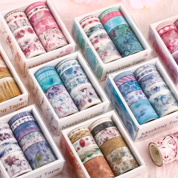 Mr.%20Paper%20Light%20Retro%20Plant%20Flowers%20Washi%20Tape%20Set%20Fresh%20DIY%20Handbook%20Beautiful%20Sticker%20Materials%20Stationery%2010rolls/box%20-%20Image%204