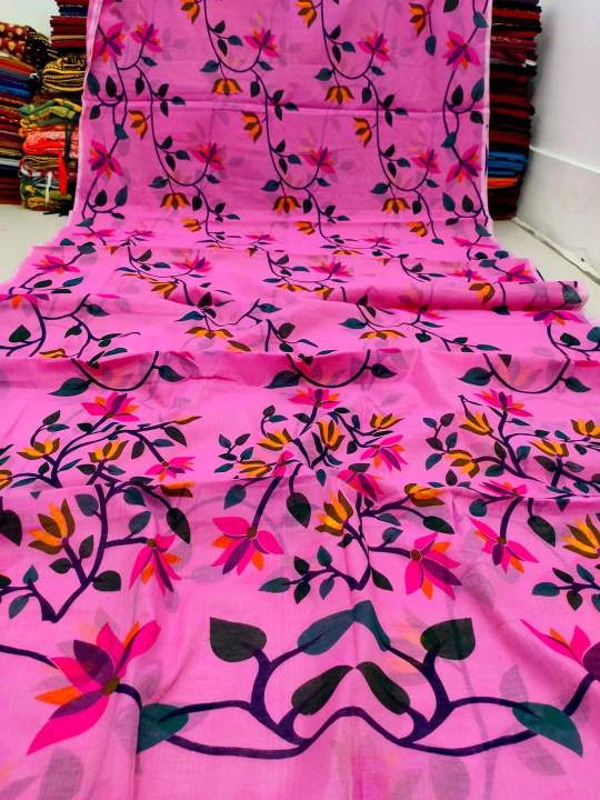 Half%20silk%20afsan%20print%20saree%20for%20women%20Tangail%20Saree%20-%20Image%202