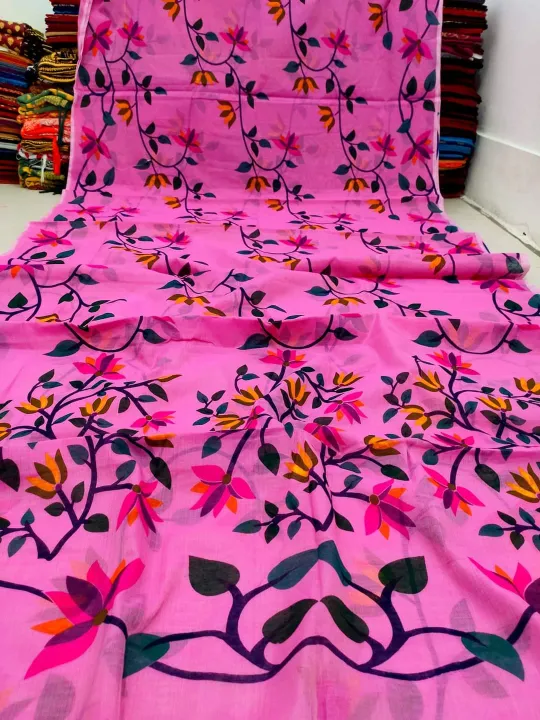 Half%20silk%20afsan%20print%20saree%20for%20women%20Tangail%20Saree%20-%20Image%202