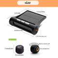 EsoGoal Tyre Pressure Monitoring System Solar TPMS Car Tyre Pressure Alarm System with LCD Display 4 External Sensors USB Charging Suitable For Commercial Car Jeep Off-road Vehicle Minibus And Sedan Car. 