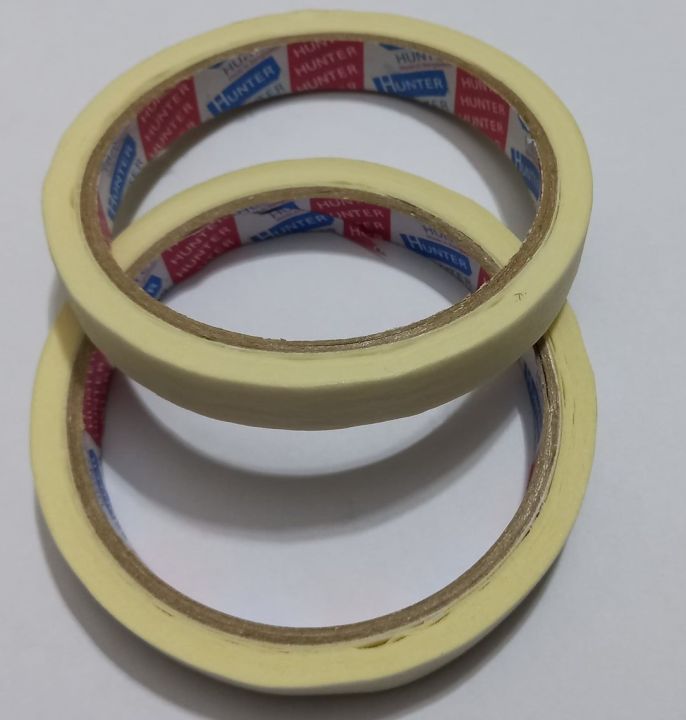 Masking Tape 1/2 Inch 12 mm (Pack of 1) of Multi-Use, Easy Tear Tape. Great for Carpenter Labeling, Painting, Packing Adhesive Leaves No Residue
