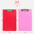 Plastic clipboard Sleek Transparent Lightweight Cute clip boards Opaque color board clip for Office supplies School stationery Writing support Organizational tool Business. 