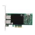 2-Port Gigabit LAN Card NIC Network Card for intel X550-T2 PCI-E X4 10Gbps.
