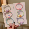 Korean Cartoon Bracelet Sanrio Hair Ring Simple Fashion Women's Elastic Hair Rope Versatile Color Ponytail Rubber Band.