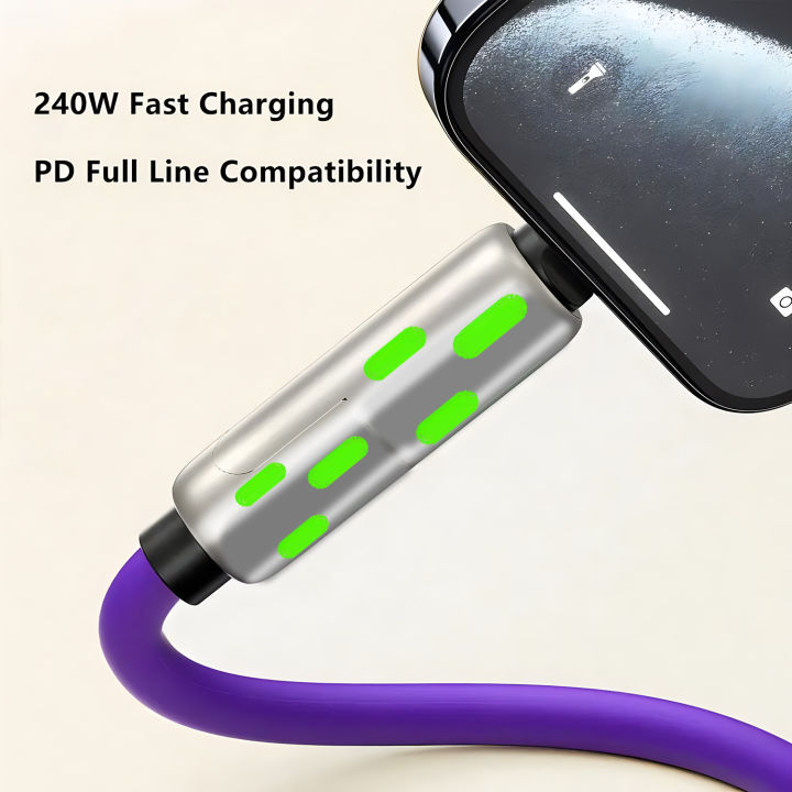 PD%20240W%204-in-1%20Multi%20Port%20Fast%20Charging%20Cable%203A%20USB/C%20to%20Type%20C/Phone%20Fast%20Sync%20Charger%20Adapter%20Compatible%20with%20Laptop/Tablet%20-%20Image%203