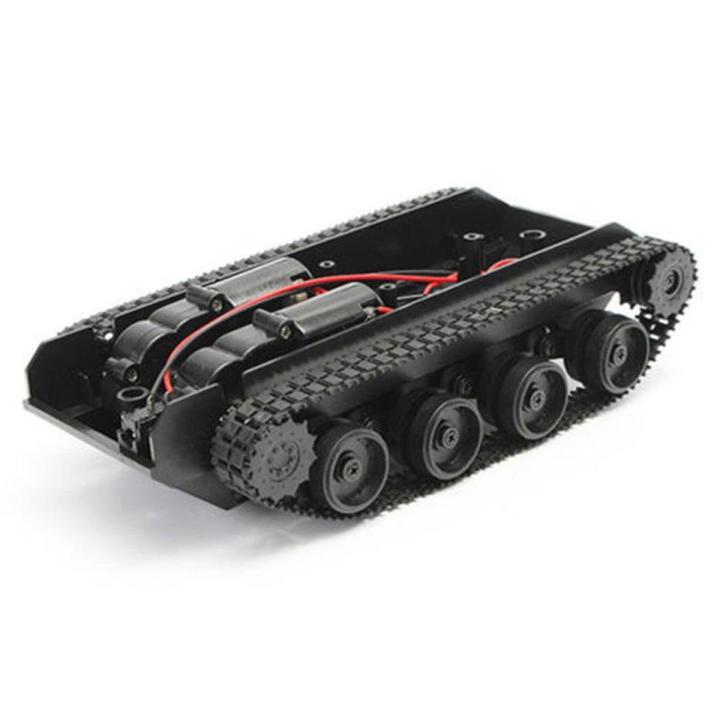 Rc Tank Smart Robot Tank Car Chassis Kit Rubber Track Crawler For ...