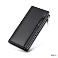 Avro Bogies Long Wallet Premium Fashion PU Long Wallets & Accessories Stylish and Practical Men's Slim Wallet with Multiple Card Slots Sleek and Durable Design Black Wallet For Men PU Leather Business Long Wallets. 