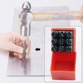 Tool Kit Stamp Leather Carving Tools Alpha-numeric Punch Number Punch Die Marker Metal Stamp Punches. 