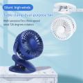 Portable USB Mini Handheld Clip Fan Convenient Ultra-quiet Electric Fan Rechargeable Student Cute Small Cooling Ventilador Fan.
