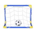 【Lejia】Indoor Mini Folding Football Soccer Ball Goal Post Net Set Pump Outdoor Home Toy Child Birthday Gift Plastics. 