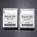 DIY Tool Rebuild Kit Mesh Coil Resistance Wire 0.6/1.0ohm For Jellybox nano. 