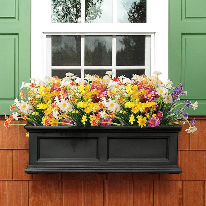Artificial%20Flower%20UV-resistant%20Easy%20Care%20Long%20Stem%20Greenery%20Shrub%20Plant%20Faux%20Cemetery%20Flower%20Farmhouse%20Decor%20Photograph%20Prop%20-%20Image%202