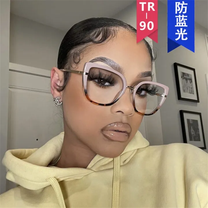 Anti%20Blue%20Light%20Blocking%20Women's%20Cateye%20Glasses%20Frame%20Fashion%20TR90%20Radiation%20Protection%20Eyeglasses%20Transparent%20Eyewear%202023%20-%20Image%203