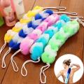1 pcs colourful long shower Sponge Bath Ball back strubber mesh belt cute Spa Body Scrubber Bathing Massage Cleaning Scrub. 