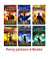 Percy Jackson by Rick Riordan  ( 6 Books Set ) White Print. 