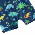 DSstyles Infant Boy Swimsuit Short Sleeve Cartoon Printing Rash Guard Swimwear Summer Zip Up Bathing Suit For 0-3 Years Old Kids. 