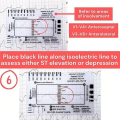 NCANRUI 2pc ECG 7 Step Ruler,ECG 7 Step Ruler for ECG/EKG Interpretation, ECG Reference Guide Ruler,EKG Calipers Measuring Tool.
