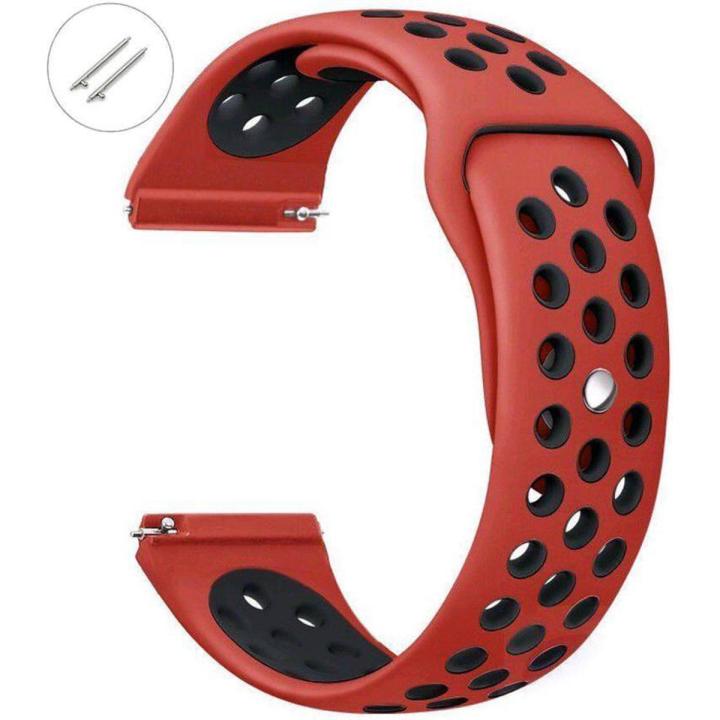 20mm Quick Release Fashion Sports Wristband Silicone Wrist Strap For Smartwatch