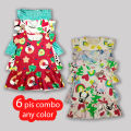 6 Pis of Any Color Printed Girls Frock. 
