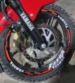 FAZER | YAMAHA FAZER | V2 | YAMAHA | Wheel Rim Stickers |  FAZER Rim sticker | Bike sticker || Bike full set Sticker- ( Waterproof & Premium quality) | customize sticker |. 