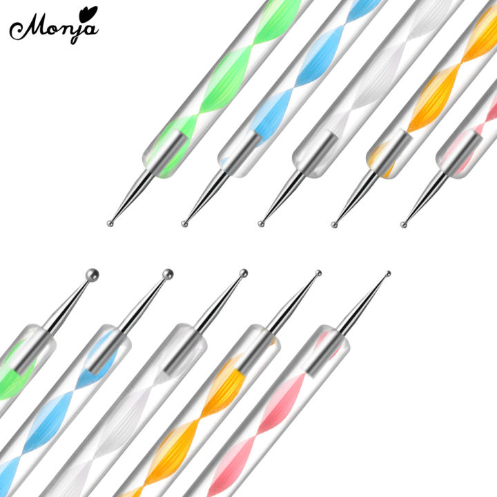 Monja%205Pcs/set%20Nail%20Art%20Dual%20End%20Dotting%20Pen%20Rhinestone%20Gem%20Jewelry%20Beads%20Sequins%20Pick%20Up%20Acrylic%20Gel%20Polish%20Polka%20Dot%20DIY%20Painting%20-%20Image%205