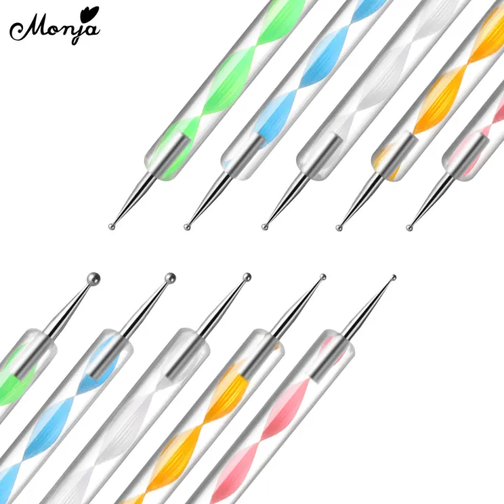 Monja%205Pcs/set%20Nail%20Art%20Dual%20End%20Dotting%20Pen%20Rhinestone%20Gem%20Jewelry%20Beads%20Sequins%20Pick%20Up%20Acrylic%20Gel%20Polish%20Polka%20Dot%20DIY%20Painting%20-%20Image%205