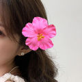 Bohemian Hibiscus Flower Hair Clip For Women Girls Beach Style Clip Artificial Floral Hairpin Resort Seaside Hair Accessories.