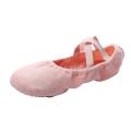 Canvas Ballet Slipper Split-Sole Shoes Fitness Gymnastics Flats Pink_32. 
