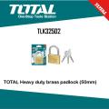 TOTAL Heavy duty  brass padlock (50mm) TLK32502. 