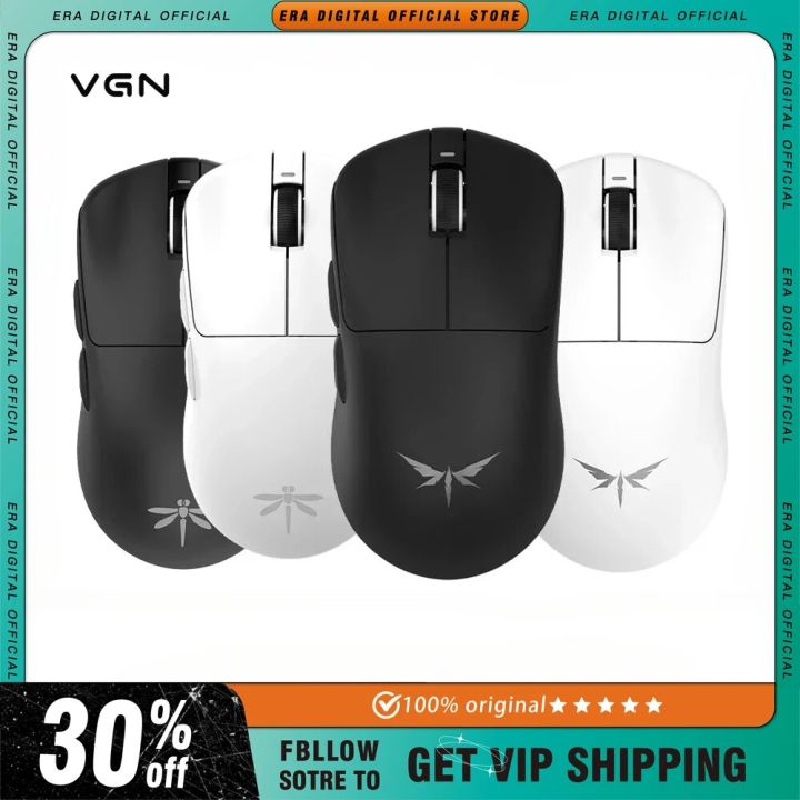 VGN Dragonfly F1 Wireless Mouse Moba Pro Max 4k Receiver Dual Mode 2.4g E-Sports Game Mouse Accessories Office Computer Gift