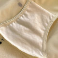 Girl panties mid waist all cotton crotch lace breathable mesh sexy triangle pants women.