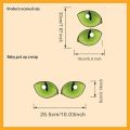 Green Eyes Reflective Toilet Sticker, Self-Adhesive Waterproof Decal, Night Safety Warning Functionality.
