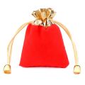Royal Velvet Gift Pouch Bag 4/5 Inch 10pc – Premium Soft Velvet Pouch with Golden Drawstring | Ideal for Perfume, Jewelry, Wedding & Gift Packaging (Red & Black Colors). 