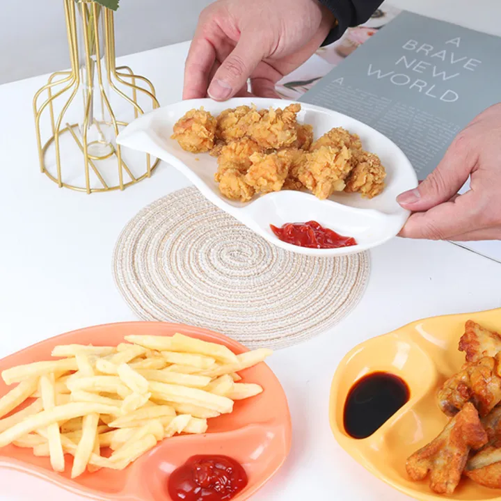 1/3/5Pcs%20Mango%20Shaped%20Dumpling%20Plate%20/%20Creative%20Divided%20PP%20Tray%20/%20Snack%20Dipping%20Sauce%20Platter%20/Seasoning%20Dish%20/%20Household%20Fruit%20Plates%20Kitchen%20Tableware%20-%20Image%202