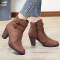 Korean Style Women's Sandals Lady Shoes Women's Belt Buckle Short Boots Night Thick Heel Boots Shoes Ankle Boots Wedge Sandals. 