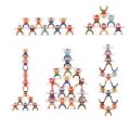 DIY Montessori Toys Balance Doll Building Blocks Board Stacking High Blocks Play Games Early Educational Toys For Children Kids. 