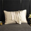 Natural Mulberry Silk Pillowcase High-Quality Pillowcase Cover Solid Color Envelope Pillow Cover Bedding Sleeping Cover Pillow. 
