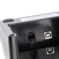 Label Printer 58mm Mini Portable Stable Convenient Thermal Printer for Supermarket Takeaway Express Ticket 100‑240vUK Plug.