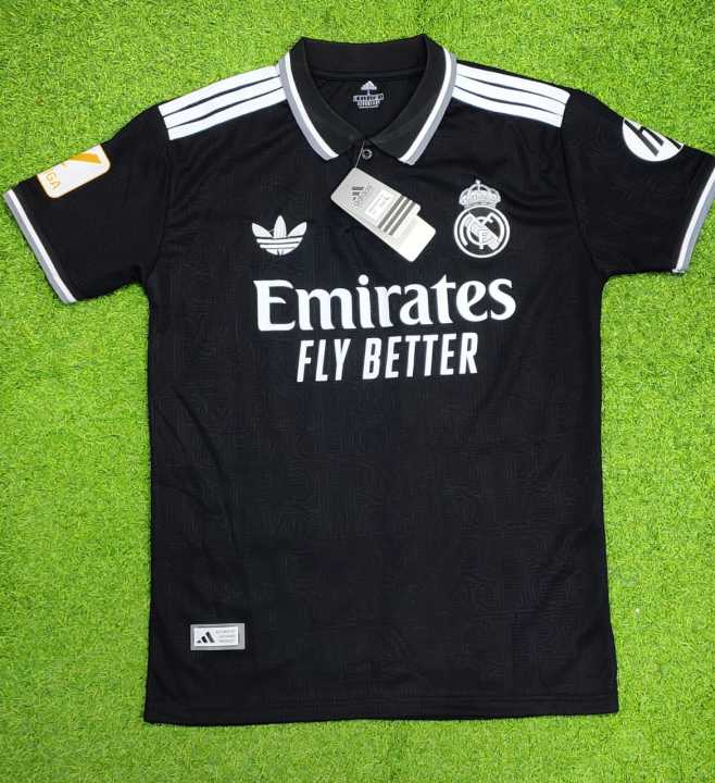 Real Madrid Jersey 2024/25- Short Sleeve Collar Jersey Thai Premium jersey for Man - Real Madrid Football Jersey