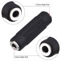 3.5mm Female to Female Audio Jack Adapter 2Ps. 
