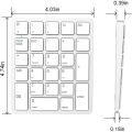 Wireless Numeric Keypad 26-key portable 2.4 GHz Numeric Keypad for Finance and Accounting for Windows. 