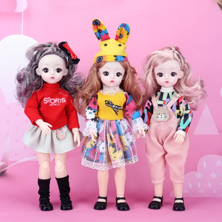 Doll%20Lele%20Barbie%206%20Points%20BJD%20Dress%20Up%20Princess%20Skirt%20Girl%20Toy%203D%20Real%20Eye%20Set%20Gift%20Box%20-%20Image%202