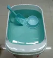 Big size Cat litter box with scoop & free Bowl.