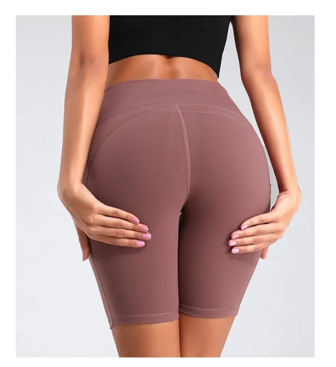 Women%20Gym%20Shorts%20High%20Waist%20Push%20Up%20Cycling%20Sport%20Leggings%20Phone%20Pockets%20For%20Femme%20Running%20Fitness%20Trainning%20Yoga%20Short%20Pants%20-%20Image%204